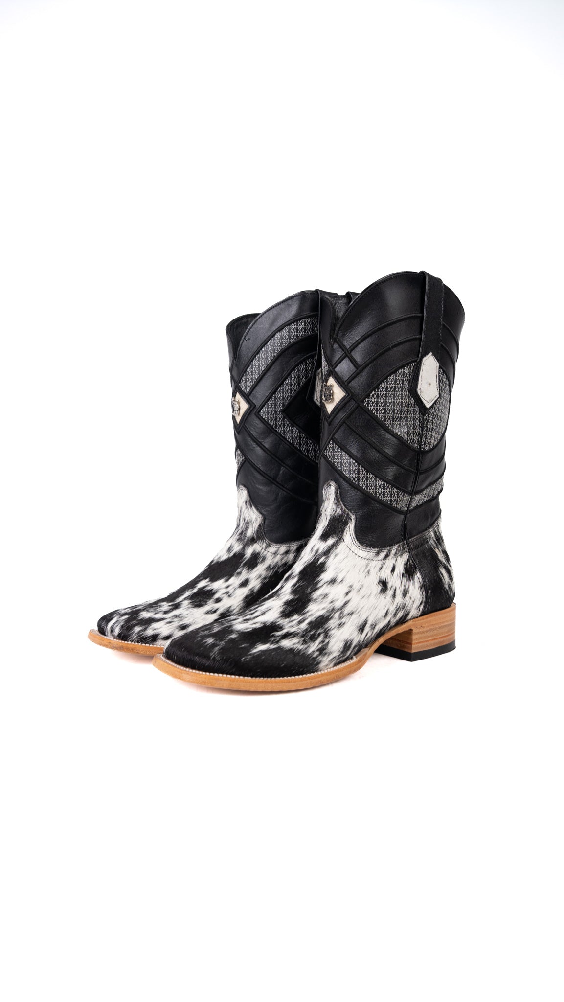 Prescott Cowhide Square Toe Cowboy Boot Size 11 Box AR27