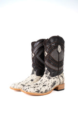 Prescott Cowhide Square Toe Cowboy Boot Size 12 Box AR28