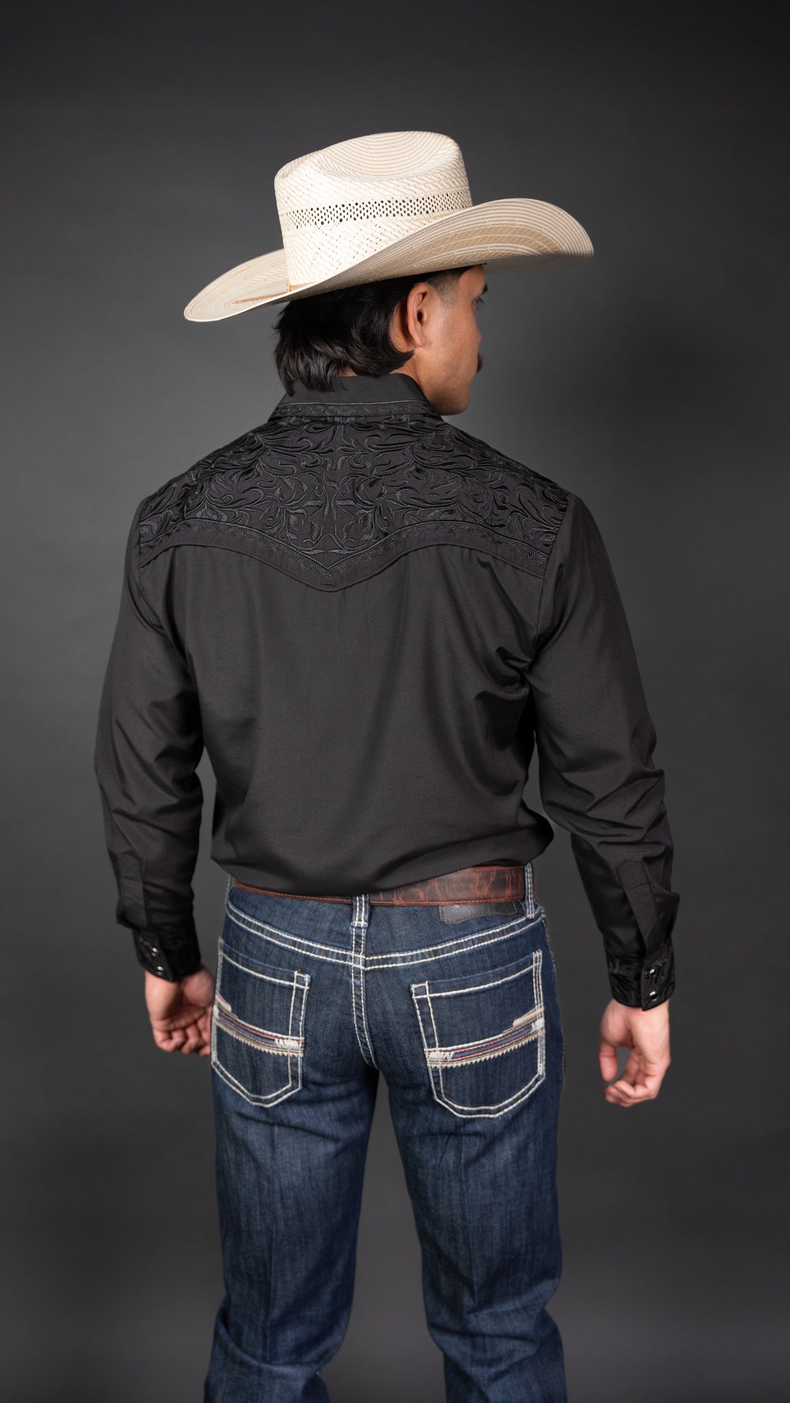 Rock'em Pearl Snap Embroidery Shirt