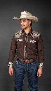 Rock'em Pearl Snap Embroidery Shirt