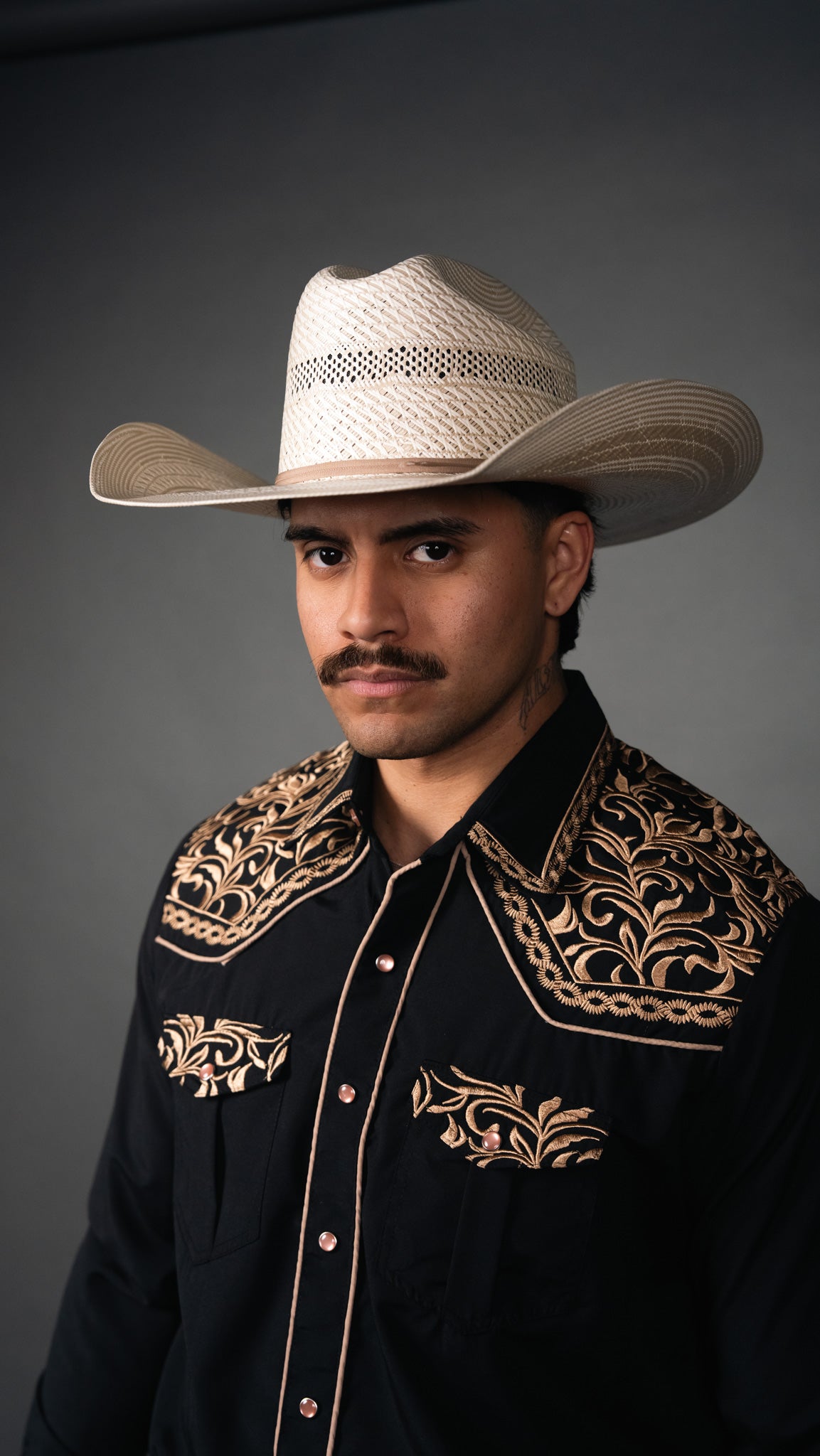 Rock'em Pearl Snap Embroidery Shirt