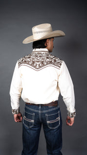 Rock'em Pearl Snap Embroidery Shirt