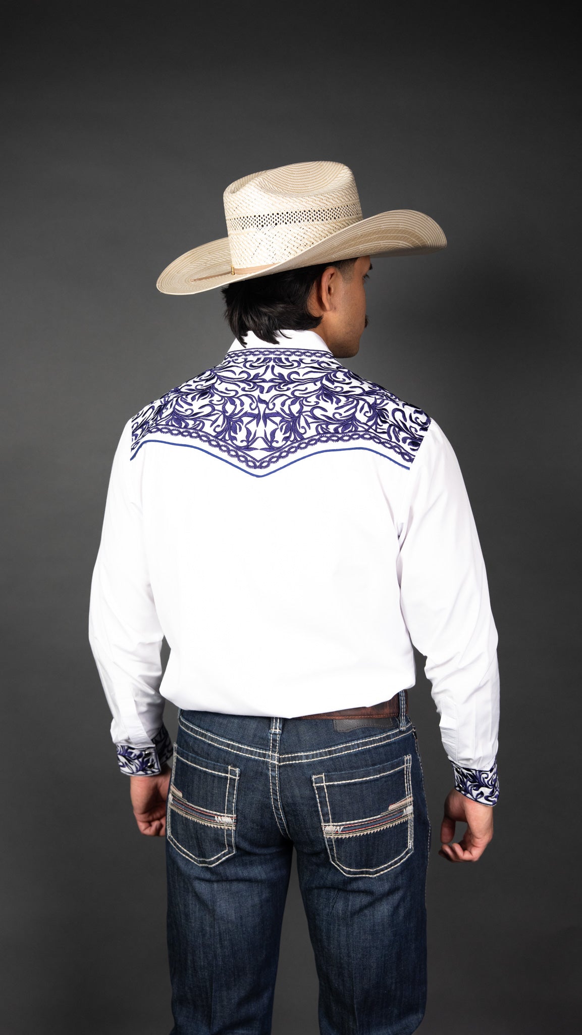 Rock'em Pearl Snap Embroidery Shirt