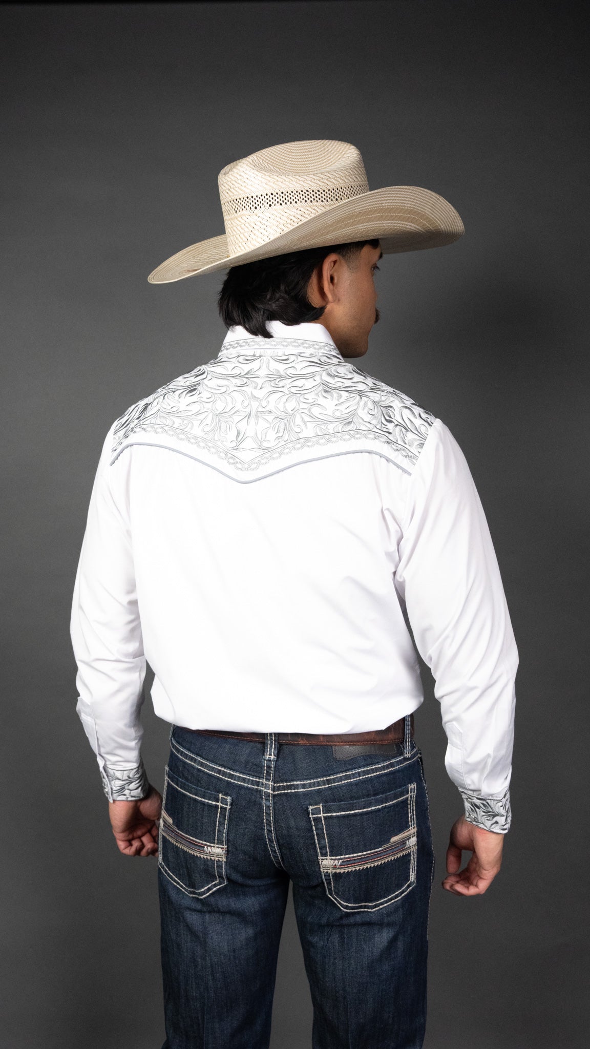 Rock'em Pearl Snap Embroidery Shirt