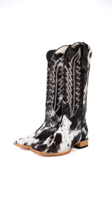 Charlotte Tall Cowhide Square Toe Cowgirl Boot Size 9 Box BU28