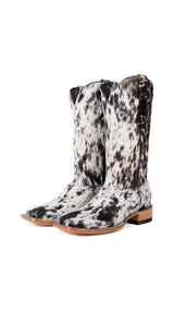 Katherine Square Toe Cowhide Cowgirl Boot Size 7.5 Box BU36