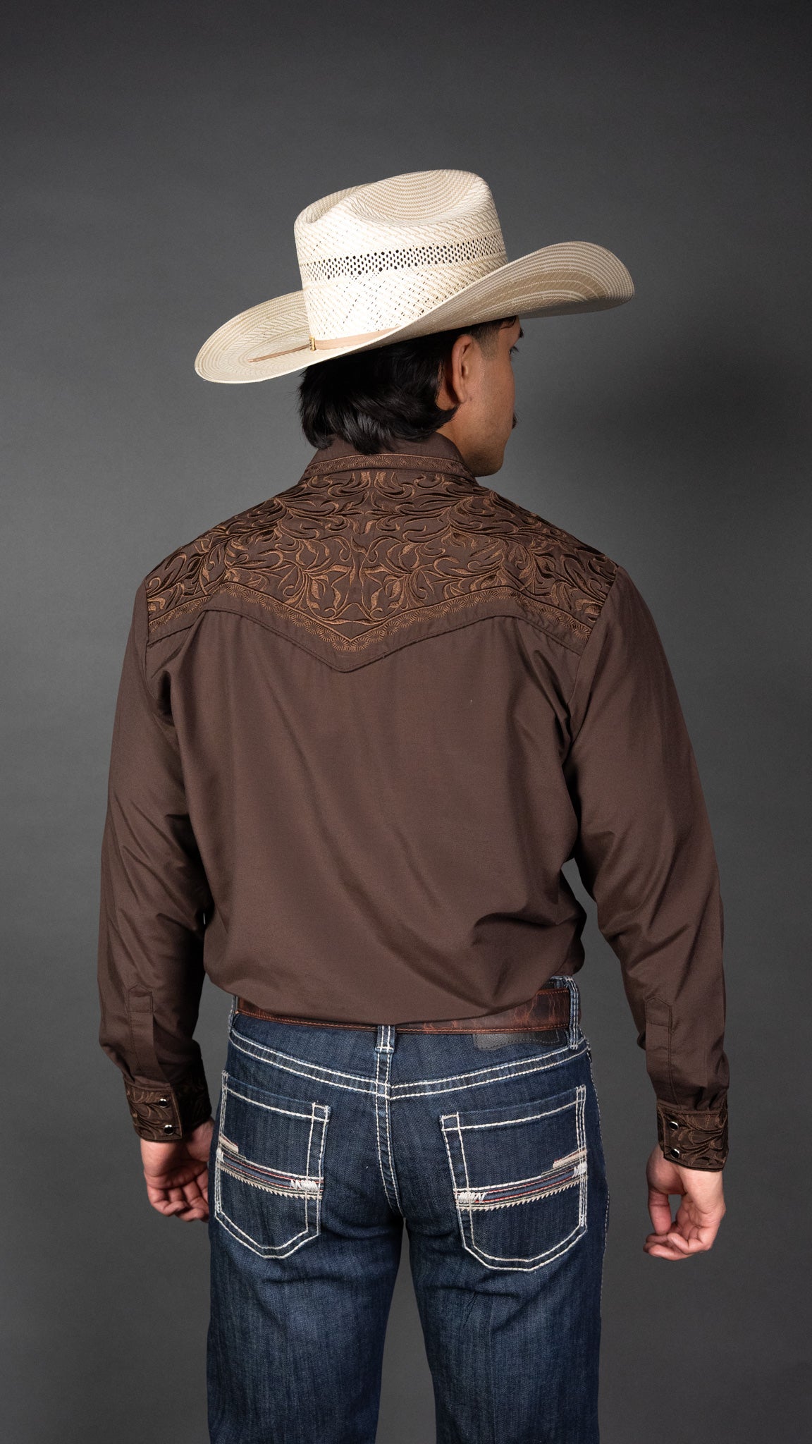 Rock'em Pearl Snap Embroidery Shirt