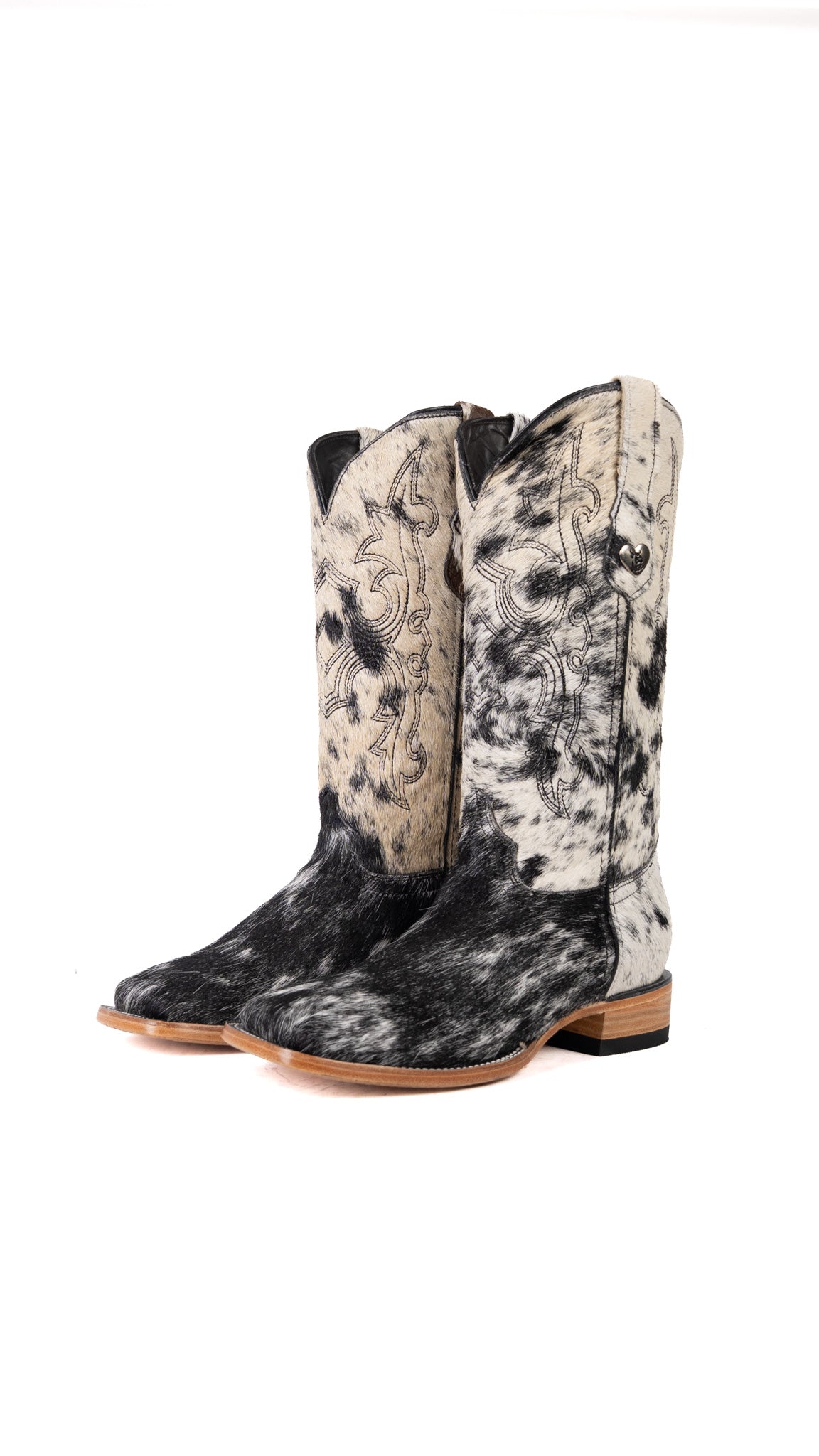 Katherine Square Toe Cowhide Cowgirl Boot Size 9 Box BU40