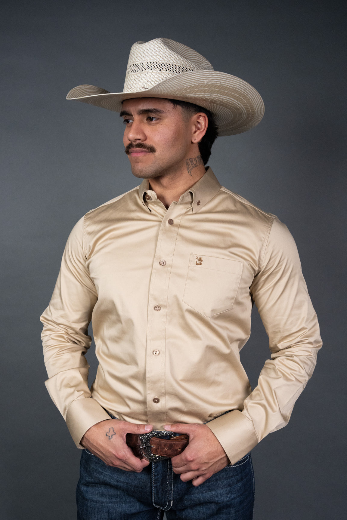 Rock'em Long Sleeve Button Up Western Shirt