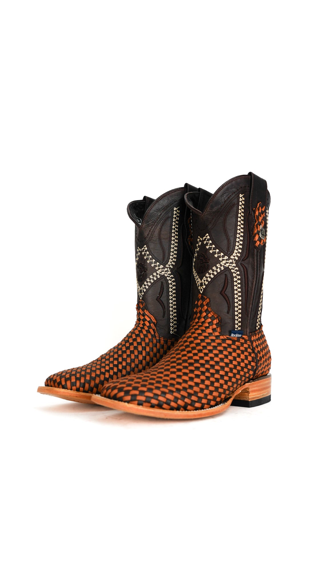 Woven Renegade Square Toe Cowboy Boot