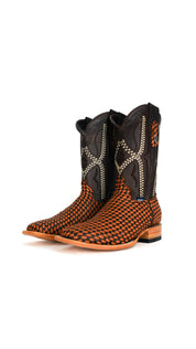Woven Renegade Square Toe Cowboy Boot