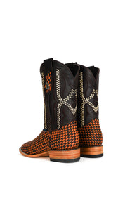 Woven Renegade Square Toe Cowboy Boot
