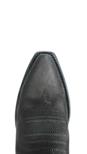 Ximena Suede Tall Red Bottom Snip Toe Cowgirl Boot