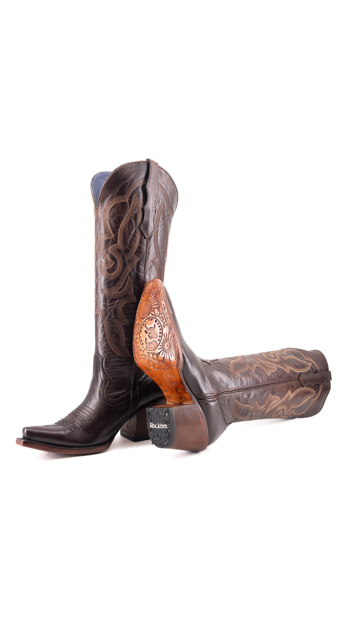 Odette Tall Snip Toe Cowgirl Boot