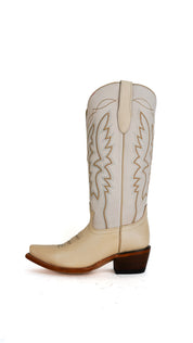 Alexia Nobuck Midi Wide Calf Snip Toe Cowgirl Boot