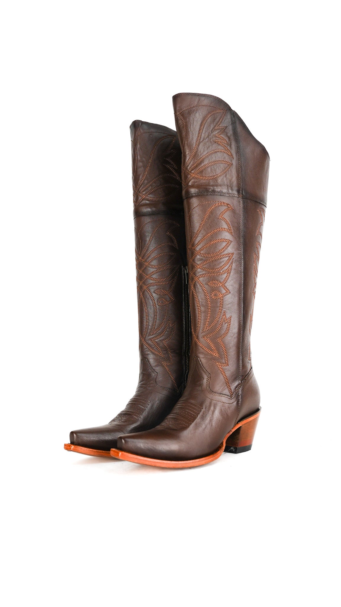 Myriam Knee High Snip Toe Cowgirl Boot