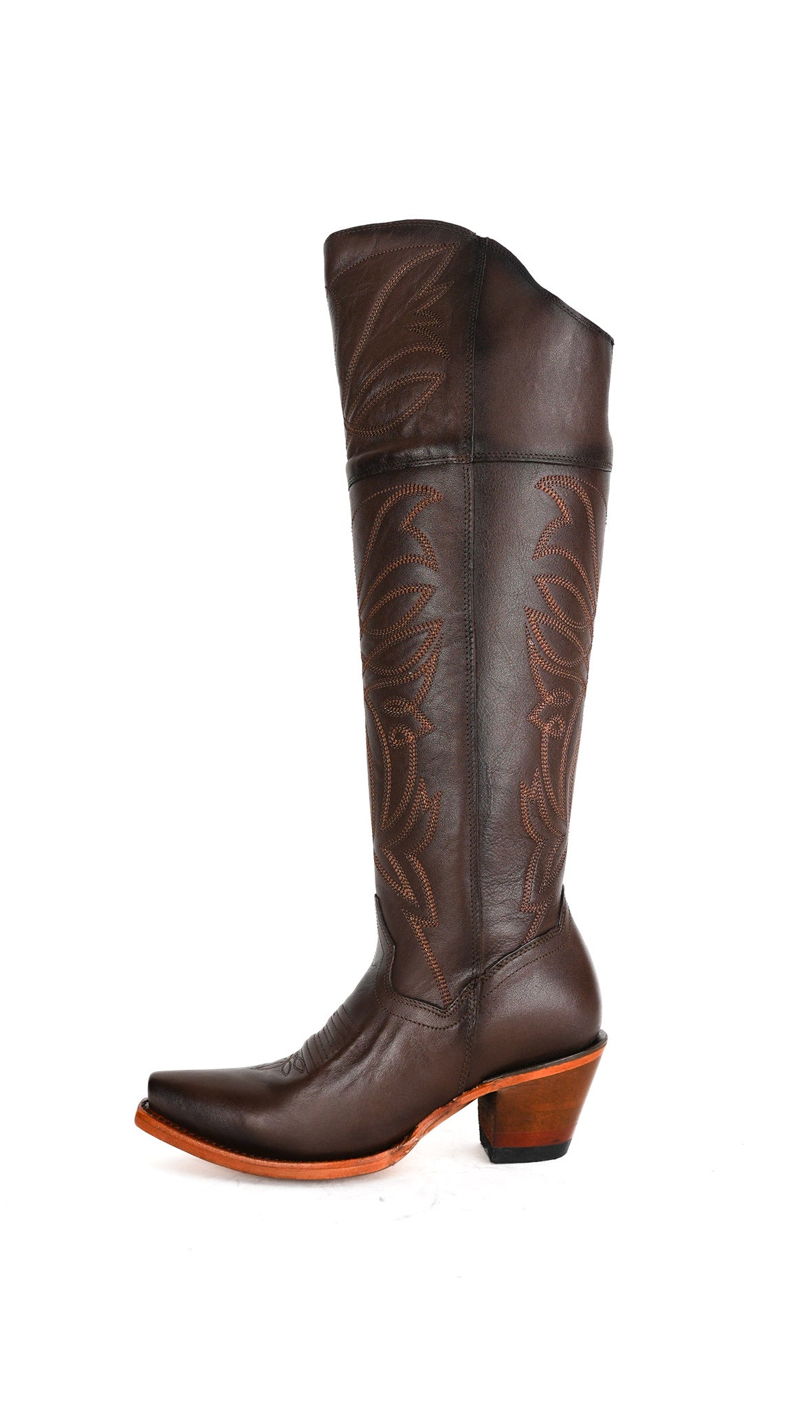 Myriam Knee High Snip Toe Cowgirl Boot