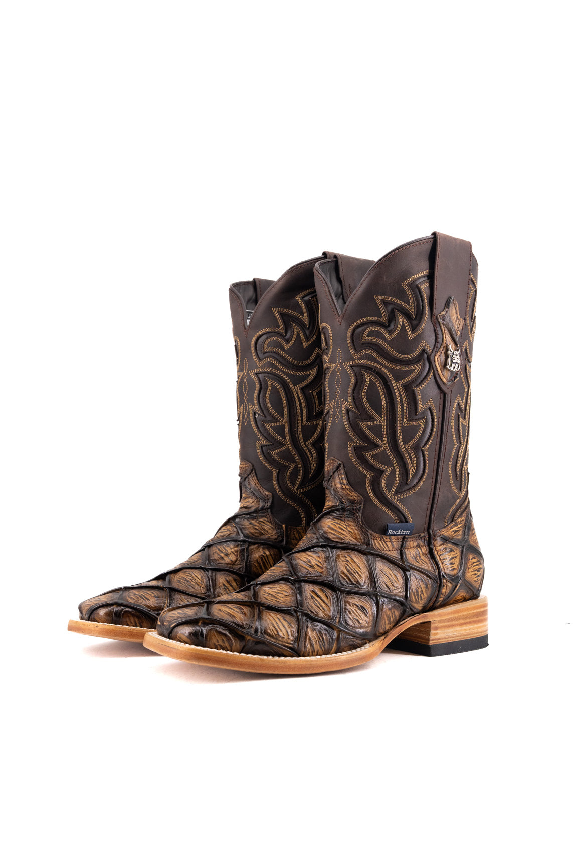 Bruce Big Bass Pirarucu Square Toe Cowboy Boot
