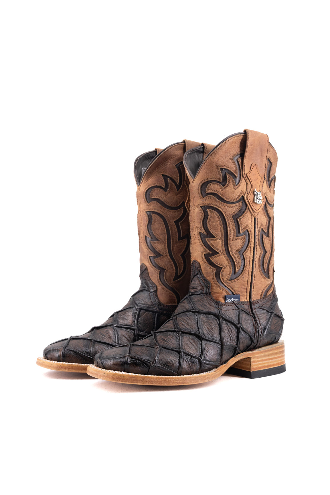 Bruce Big Bass Pirarucu Square Toe Cowboy Boot