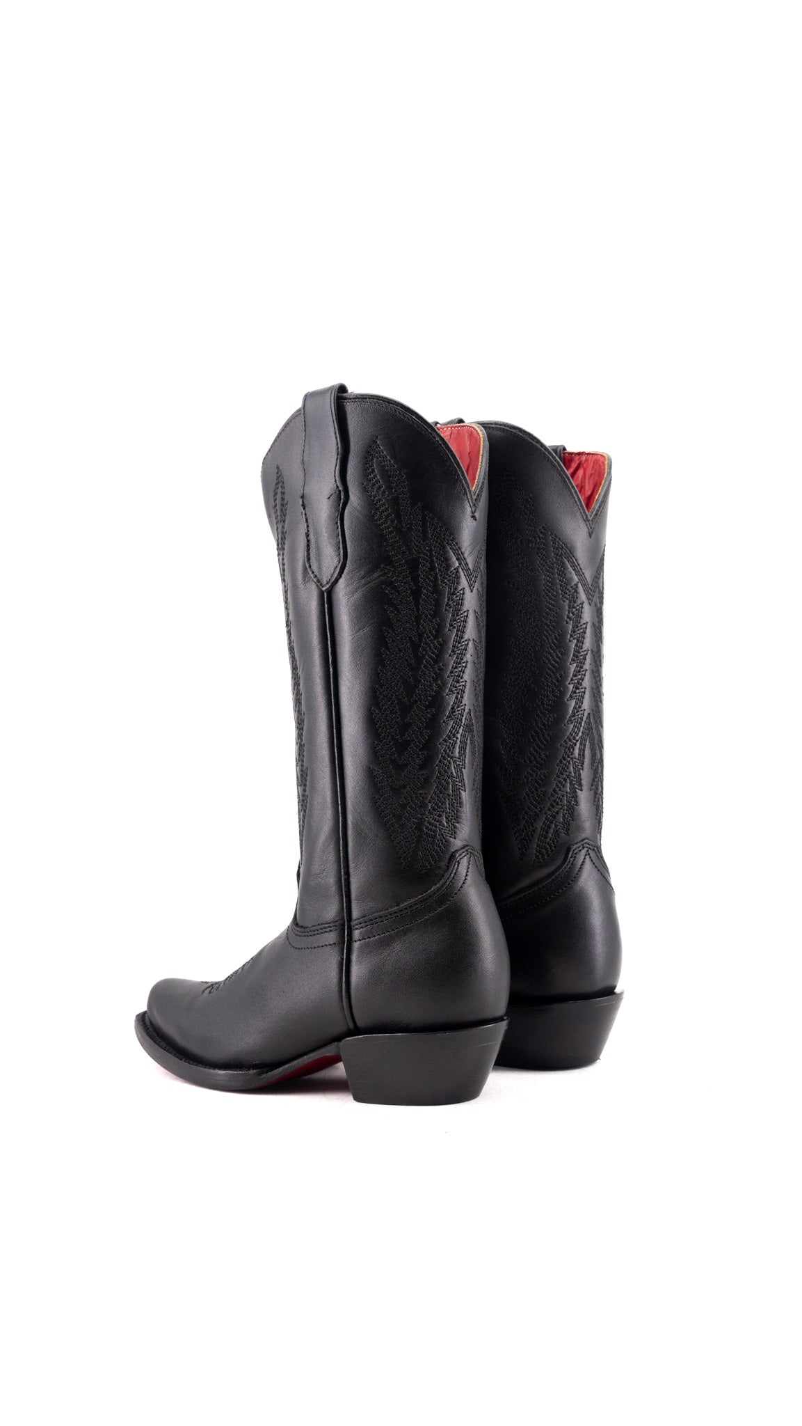 Little Valentina Tall Red Bottom Snip Toe Cowgirl Boot