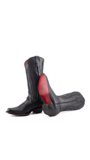 Little Valentina Tall Red Bottom Snip Toe Cowgirl Boot