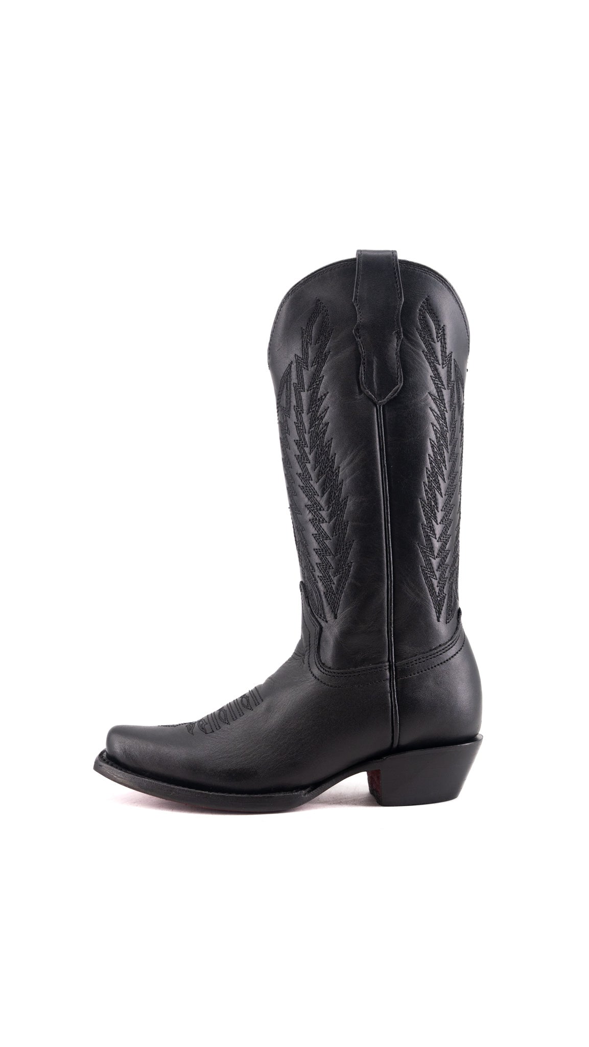 Little Valentina Tall Red Bottom Snip Toe Cowgirl Boot