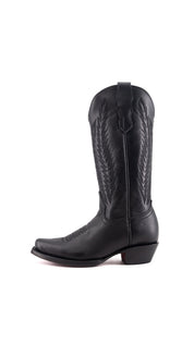 Little Valentina Tall Red Bottom Snip Toe Cowgirl Boot