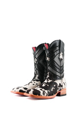 Prescott Cowhide Square Toe Cowboy Boot Size 7.5 Box RMF7