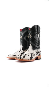 Prescott Cowhide Square Toe Cowboy Boot Size 7.5 Box RMF8