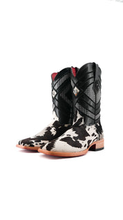 Prescott Cowhide Square Toe Cowboy Boot Size 8 Box RMF10