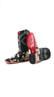 Prescott Cowhide Square Toe Cowboy Boot Size 8 Box RMF10