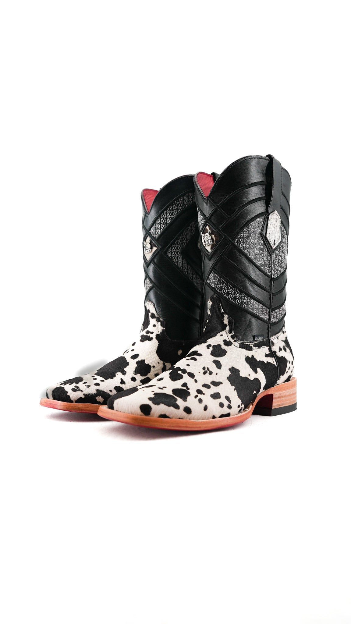 Prescott Cowhide Square Toe Cowboy Boot Size 9 Box RMF13