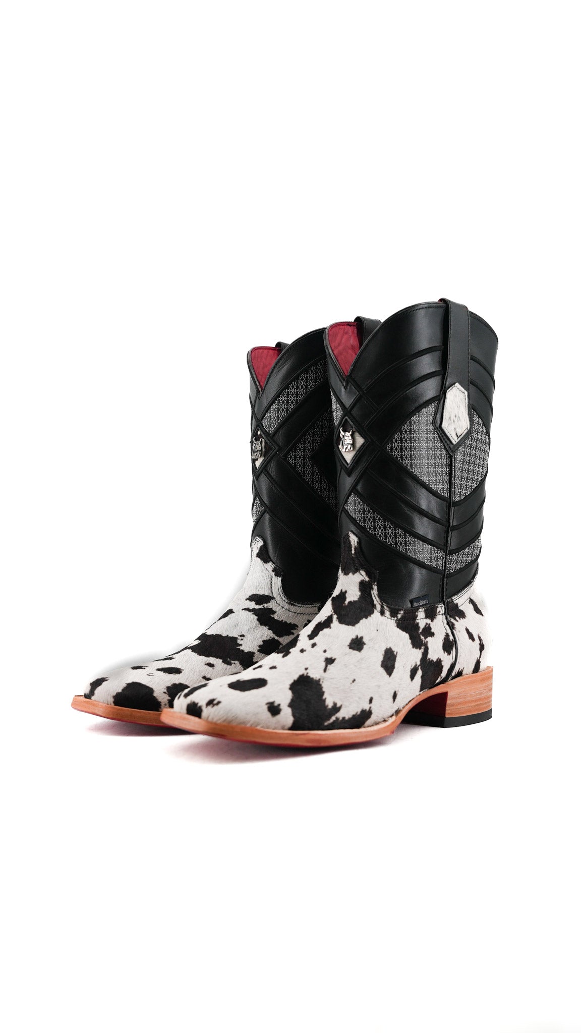 Prescott Cowhide Square Toe Cowboy Boot Size 10.5 Box RMF15