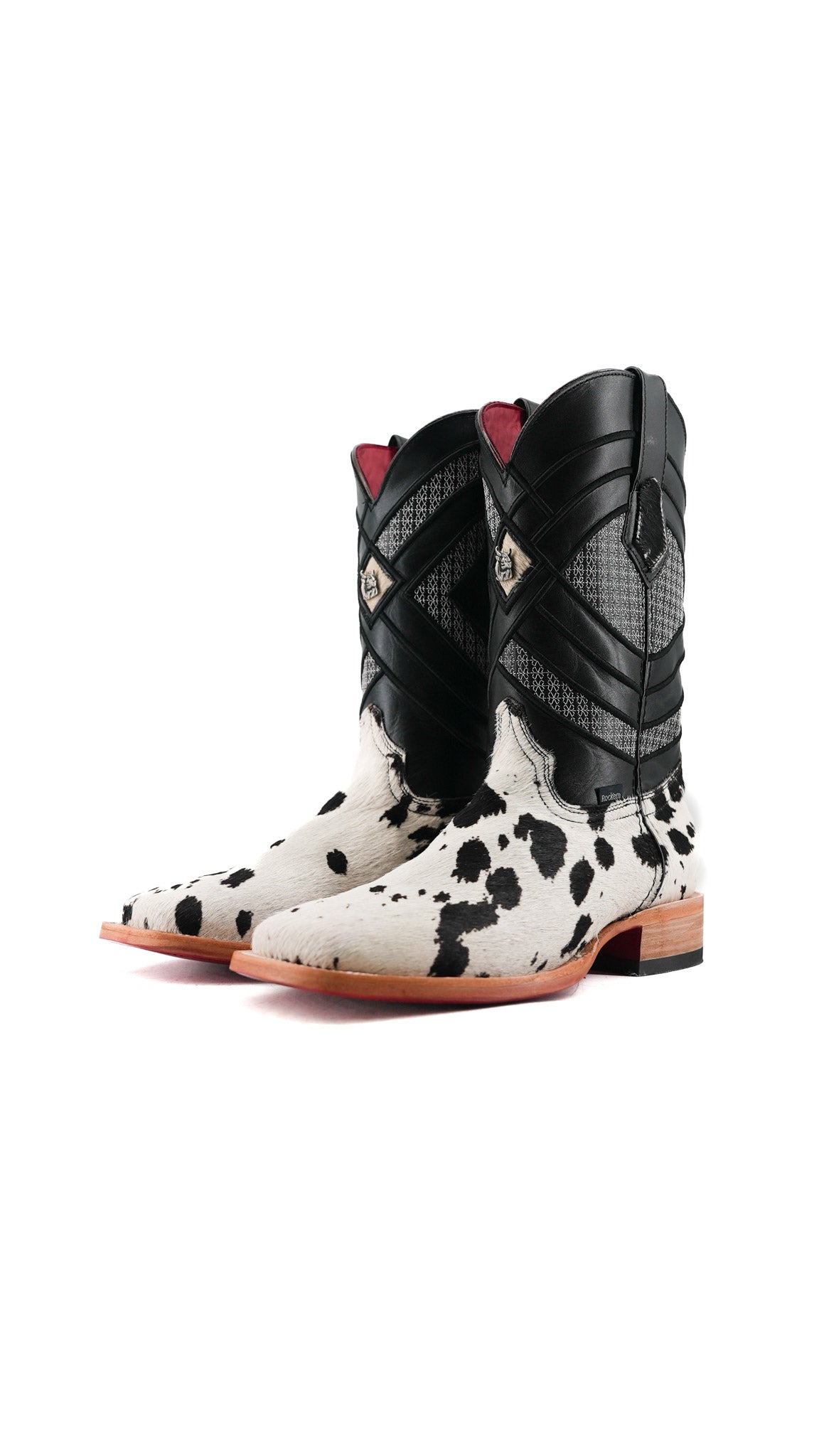 Prescott Cowhide Square Toe Cowboy Boot Size 9.5 Box RMF18