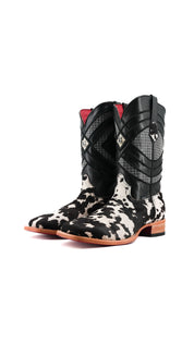 Prescott Cowhide Square Toe Cowboy Boot Size 12.5 Box RMF28