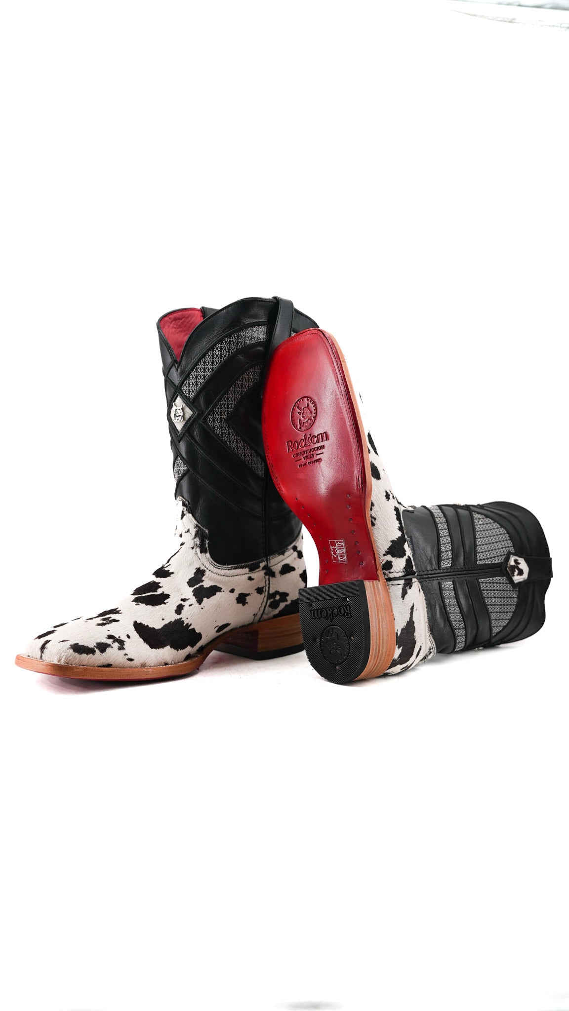 Prescott Cowhide Square Toe Cowboy Boot Size 13 Box RMF30