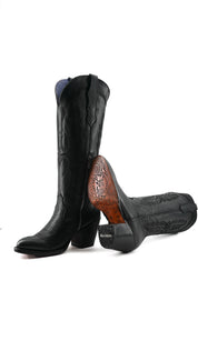 Amanda Tall Round Toe Cowgirl Boot