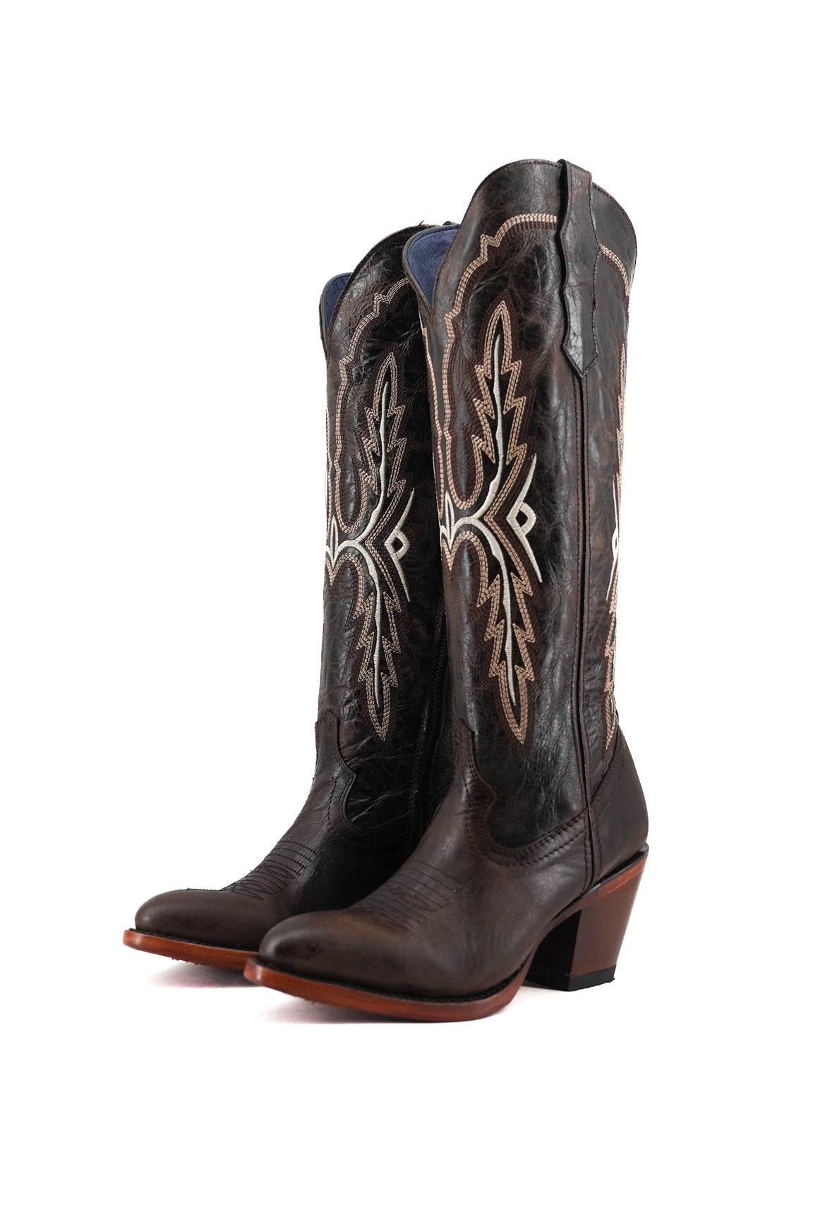 Amanda Tall Round Toe Cowgirl Boot