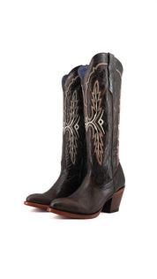 Amanda Tall Round Toe Cowgirl Boot