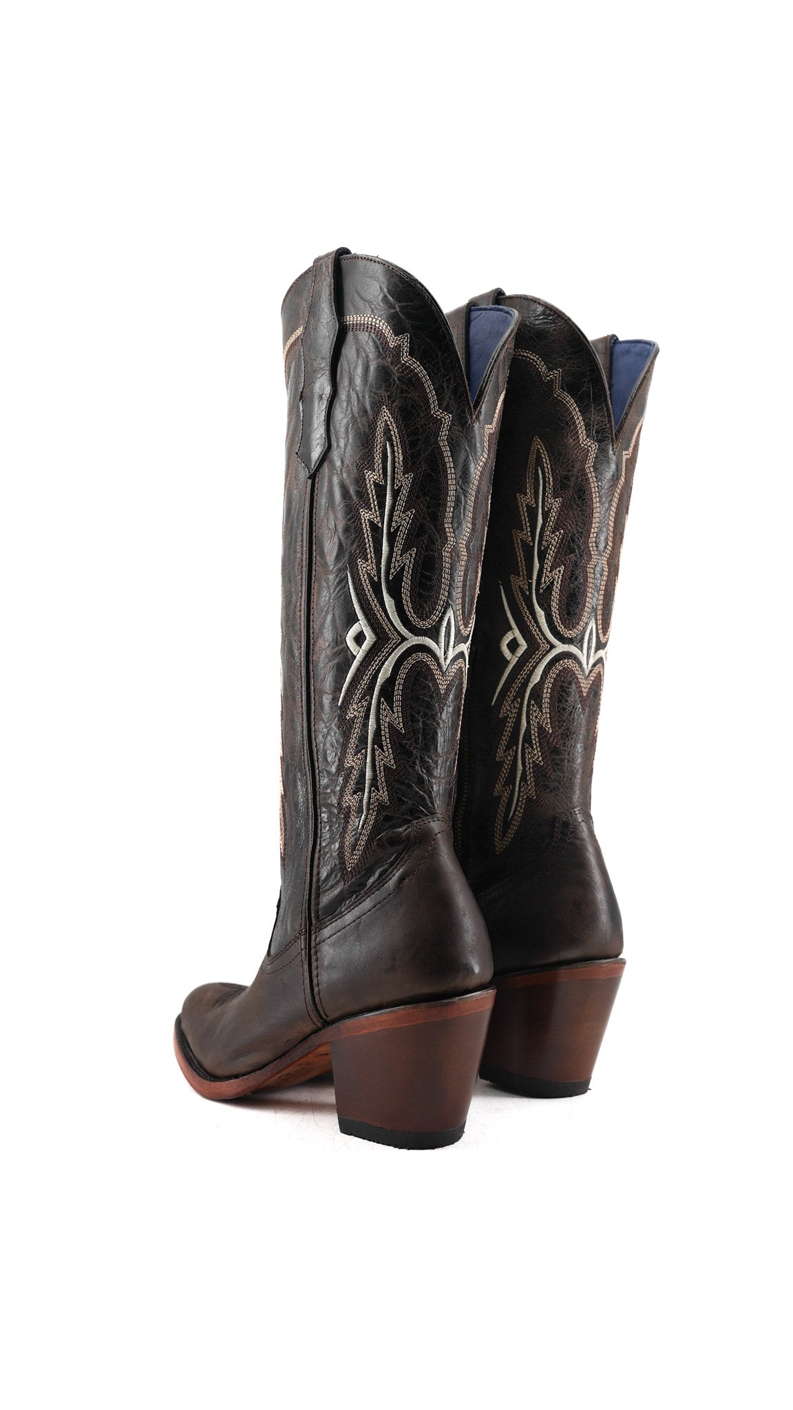 Amanda Tall Round Toe Cowgirl Boot