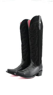 Katelyn Tall Red Bottom Snip Toe Cowgirl Boot
