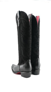Katelyn Tall Red Bottom Snip Toe Cowgirl Boot