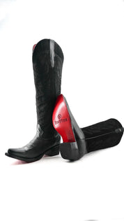 Katelyn Tall Red Bottom Snip Toe Cowgirl Boot