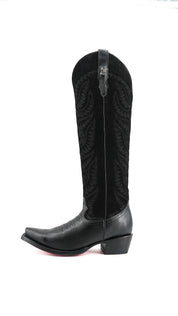 Katelyn Tall Red Bottom Snip Toe Cowgirl Boot