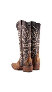 Courtney Python Tall Snip Toe Cowgirl Boot