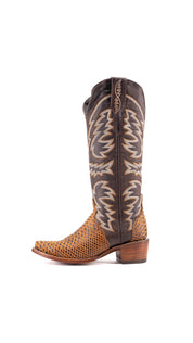 Courtney Python Tall Snip Toe Cowgirl Boot