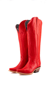 Gia Tall Wide Calf Snip Toe Cowgirl Boot