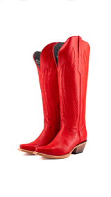 Gia Tall Wide Calf Snip Toe Cowgirl Boot