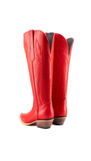 Gia Tall Wide Calf Snip Toe Cowgirl Boot