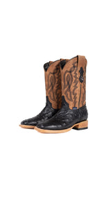 Renegate Ostrich Square Toe Youth Cowboy Boot
